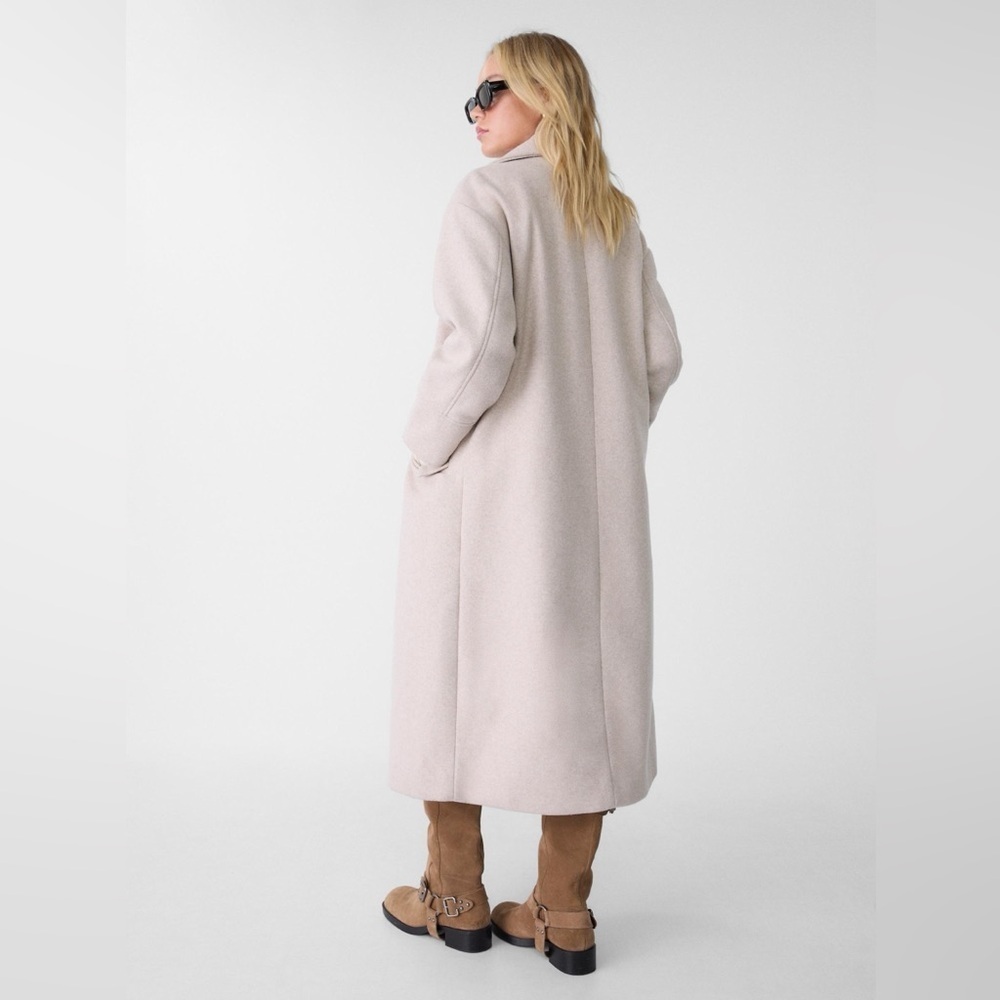 Stradivarius OVERSIZE SOFT-TOUCH COAT - Picture 6 of 8